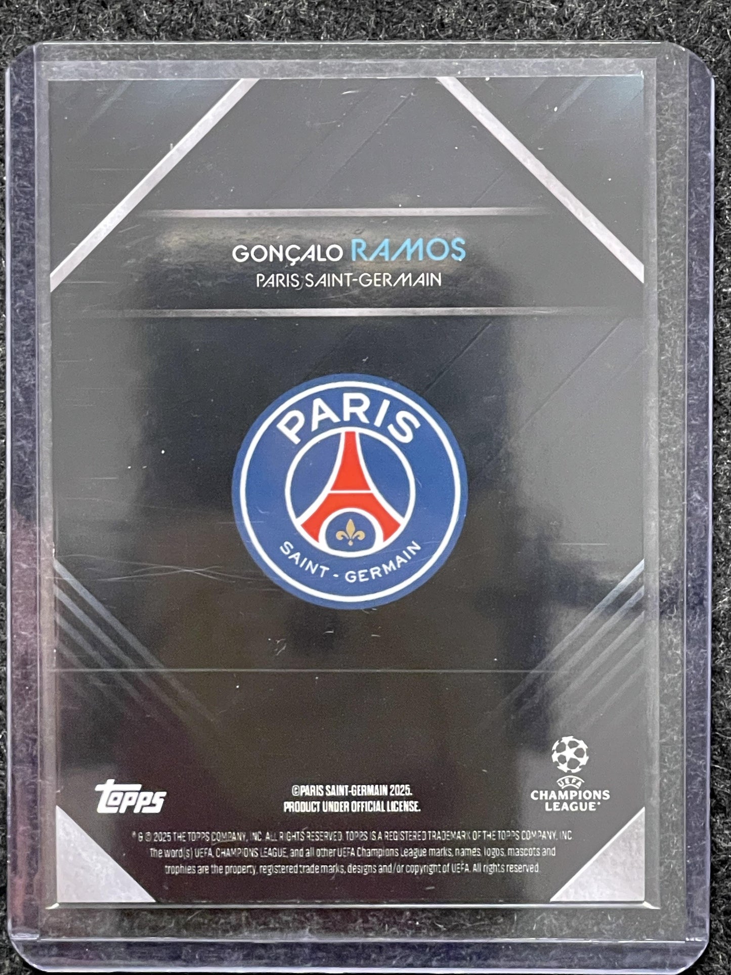 2024-25 Topps Knockout UCC #NNO Gonçalo Ramos Blue #/49 Paris Saint-Germain SN