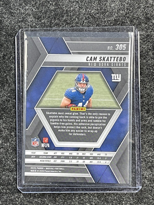 2025 Panini Mosaic #305 Cam Skattebo New York Giants RC