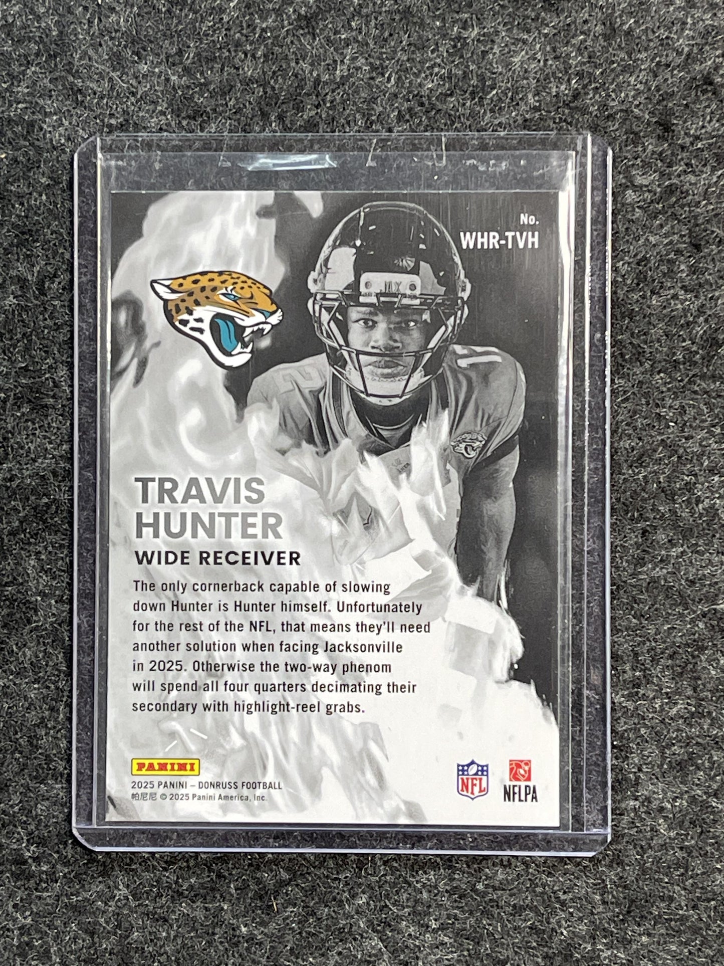 2025 Donruss #WHR-TVH Travis Hunter White Hot Rookies Jacksonville Jaguars