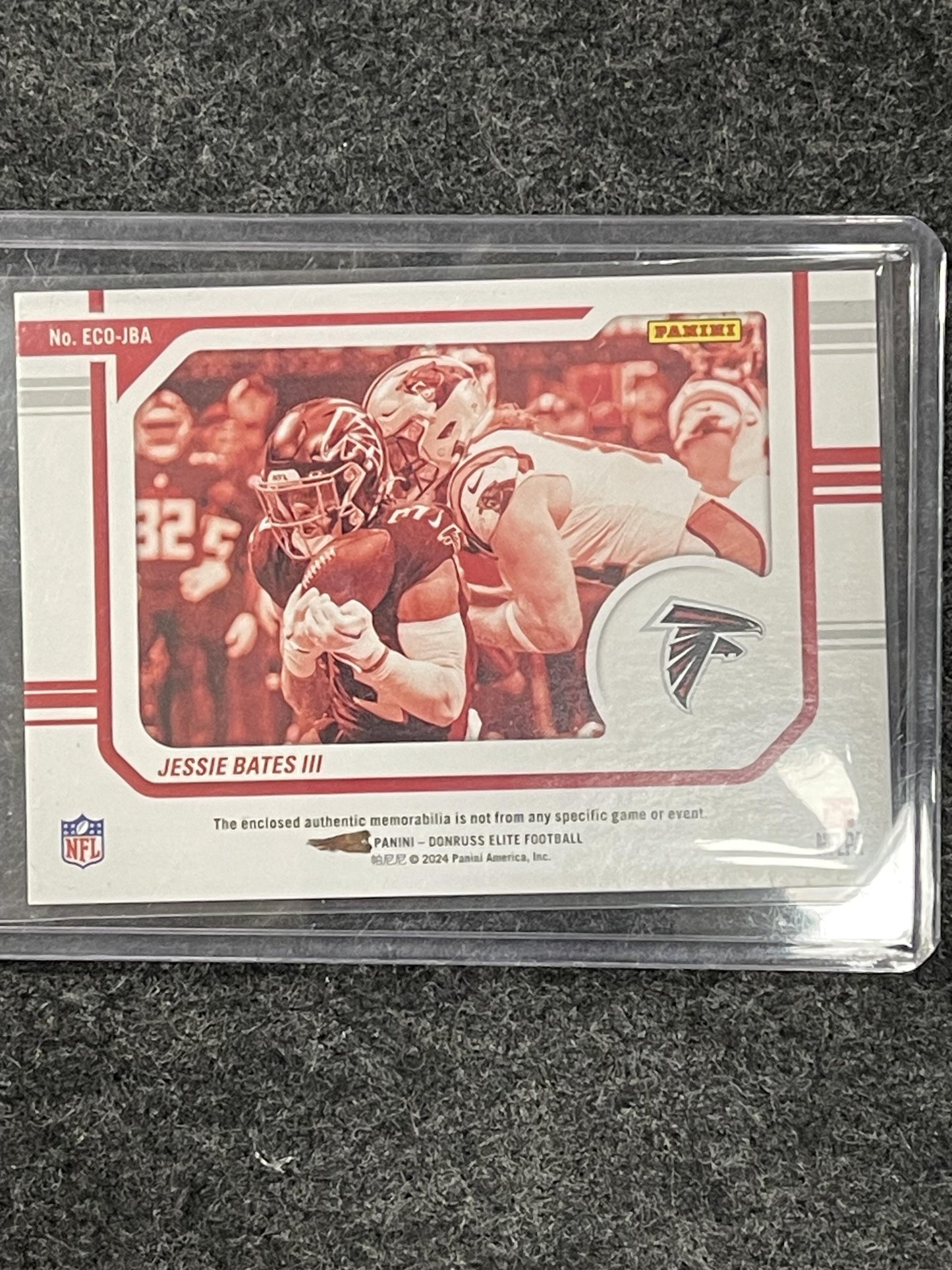 2024 Donruss Elite #ECO-JBA Jessie Bates III Elite Coverage #/500 Falcons
