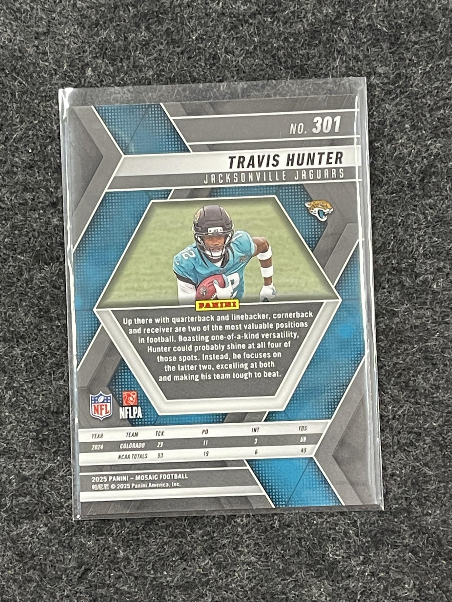 2025 Panini Mosaic #301 Travis Hunter Jacksonville Jaguars RC