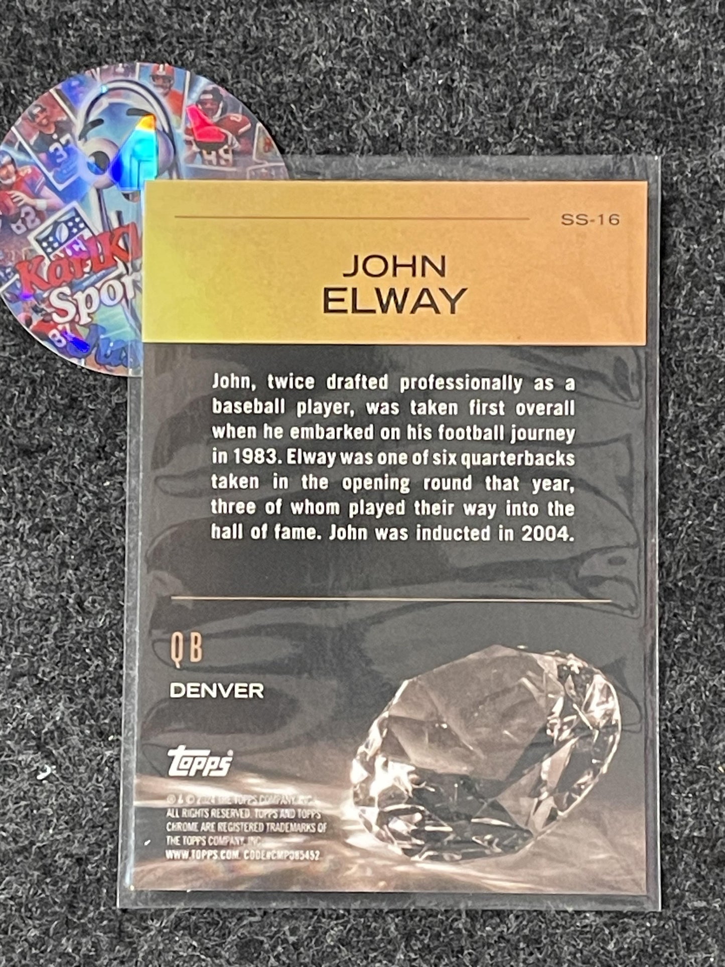 2024 Topps Chrome #SS-16 John Elway Sunday Swag Refractor