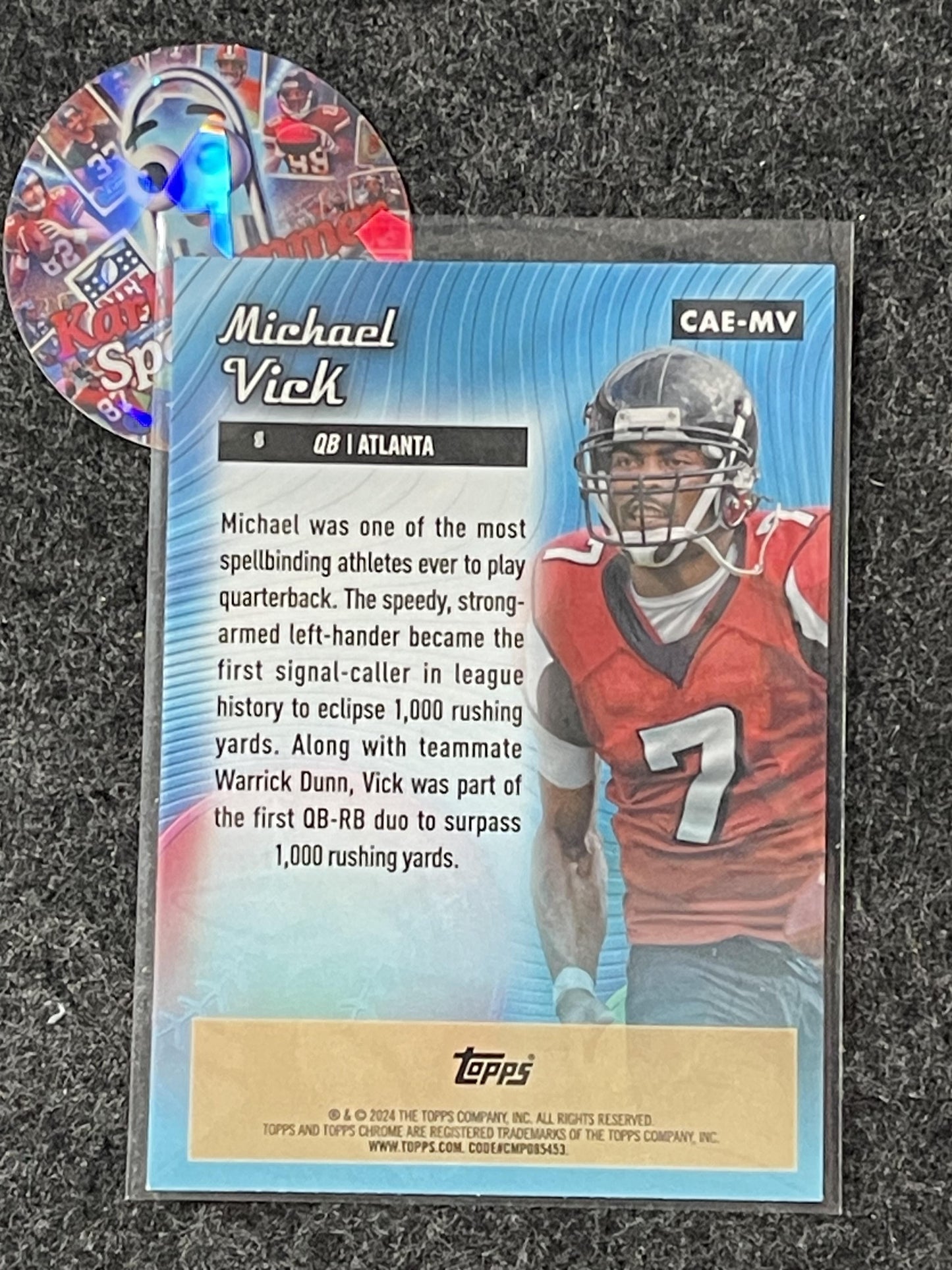 2024 Topps Chrome #CAE-MV Michael Vick Chrome All-Etch X-Fractor