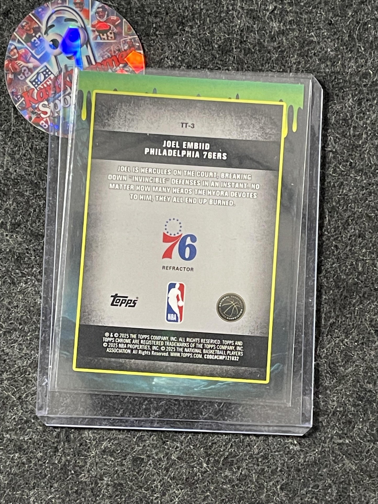 2025-26 Topps Chrome #TT-3 Joel Embiid Tall Tales