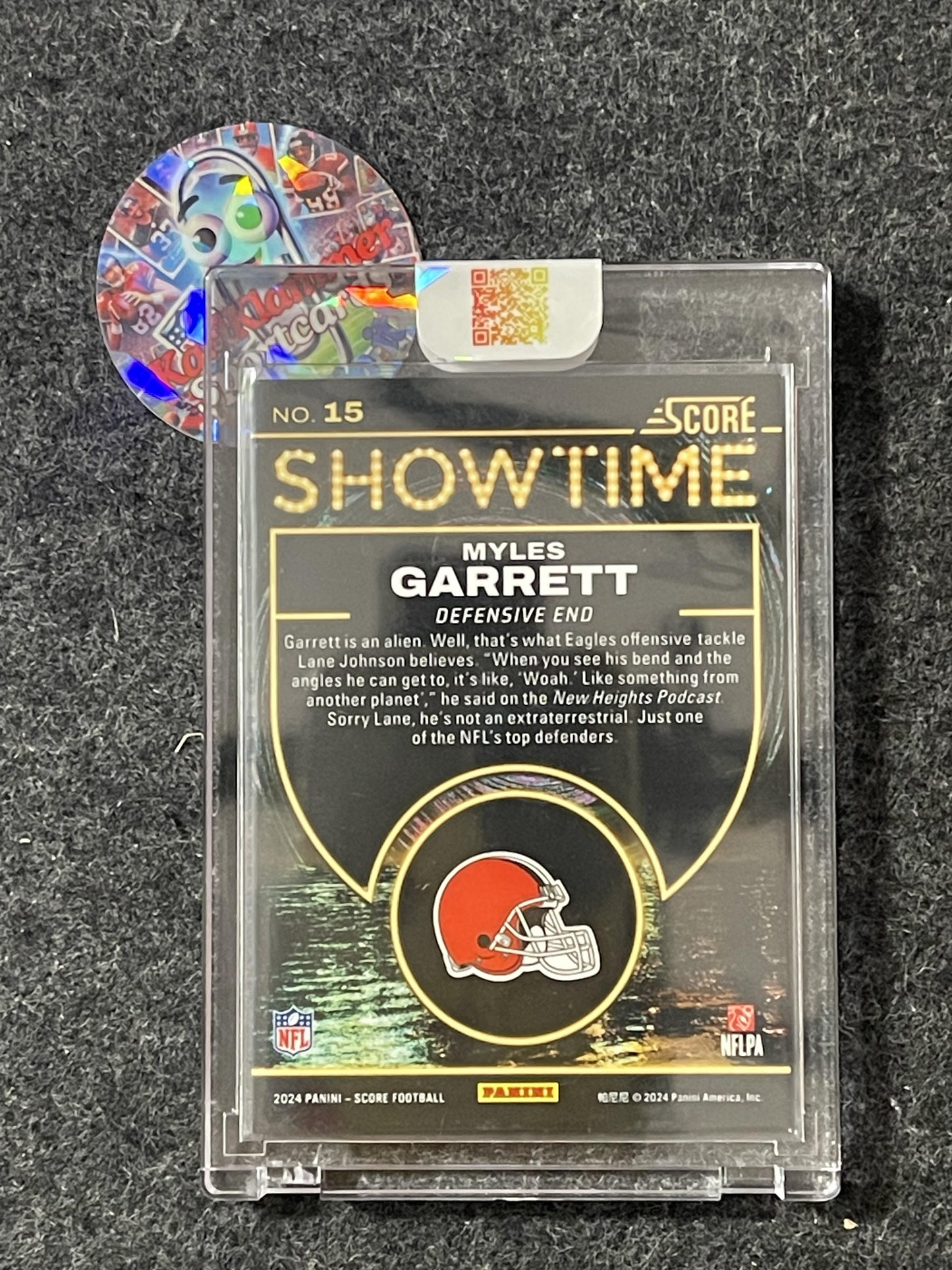 2024 Score #15 Myles Garrett Showtime Cleveland Browns