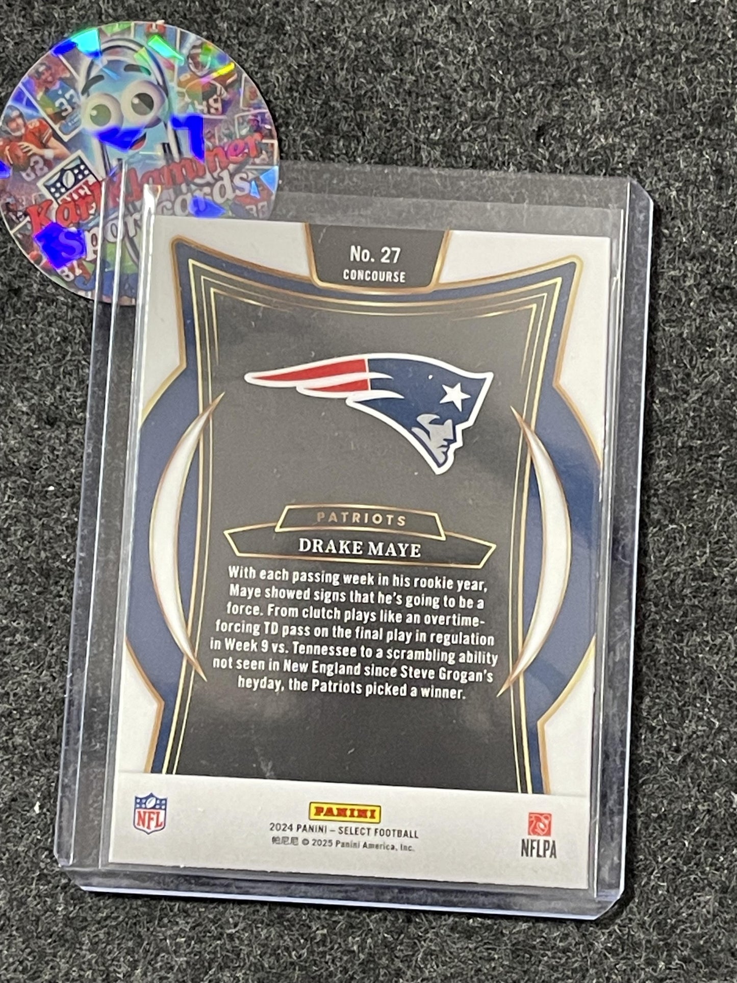 2024 Panini Select #27 Drake Maye New England Patriots RC