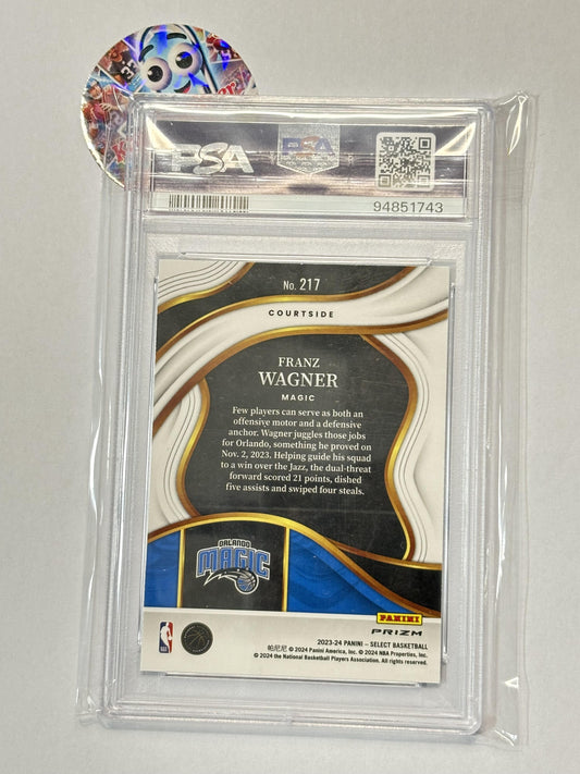 2023-24 Panini Select #217 Franz Wagner Cosmic Prizms PSA 10 Orlando Magic