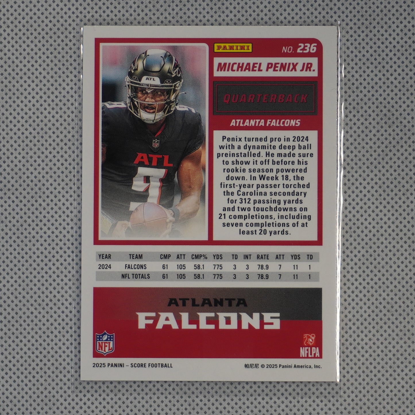 2025 Score-A-Treat #236 Michael Penix Jr. Atlanta Falcons