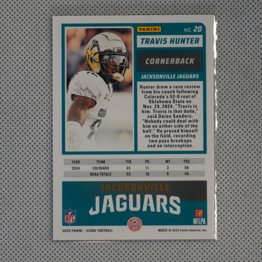 2025 Score-A-Treat #20 Travis Hunter Jacksonville Jaguars