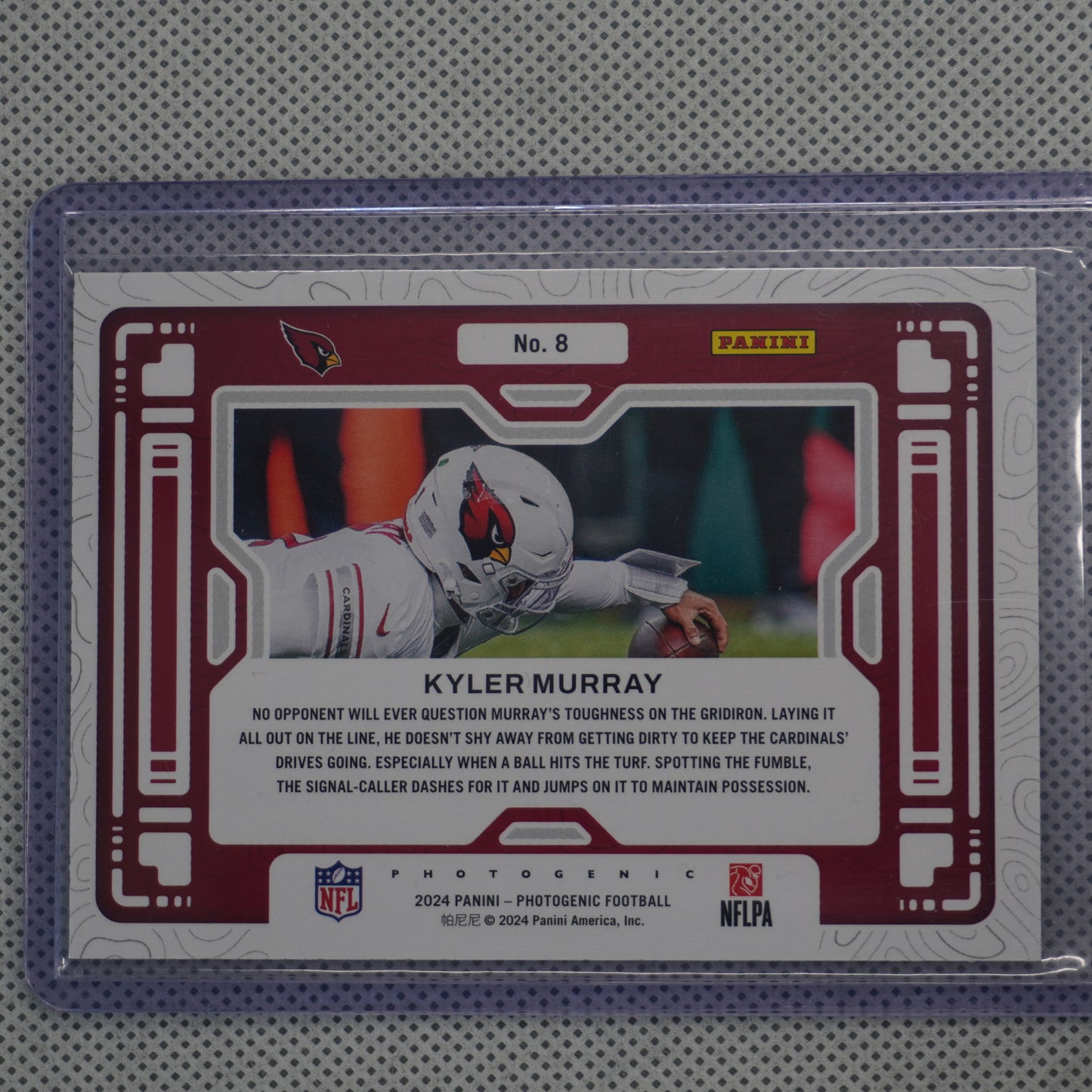2024 Panini Photogenic #8 Kyler Murray A Different View Arizona Cardinals