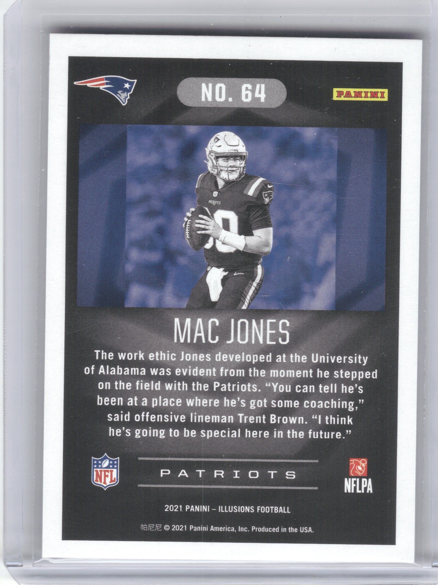 2021 Panini Illusions #64 Mac Jones Retail New England Patriots RC