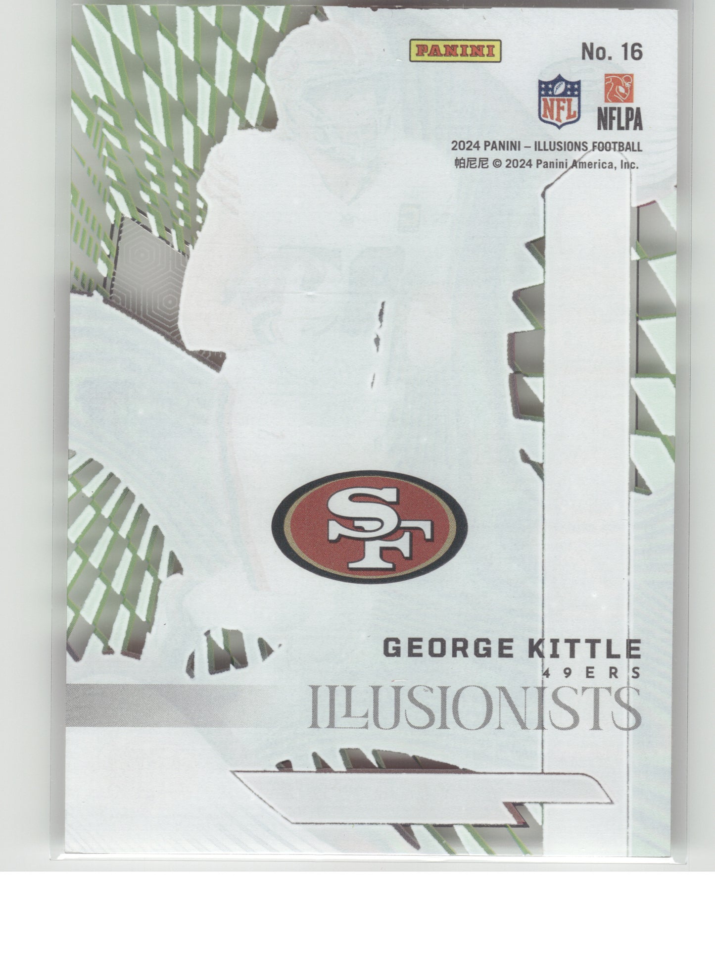 2024 Panini Illusions #16 George Kittle Illusionists San Francisco 49ers