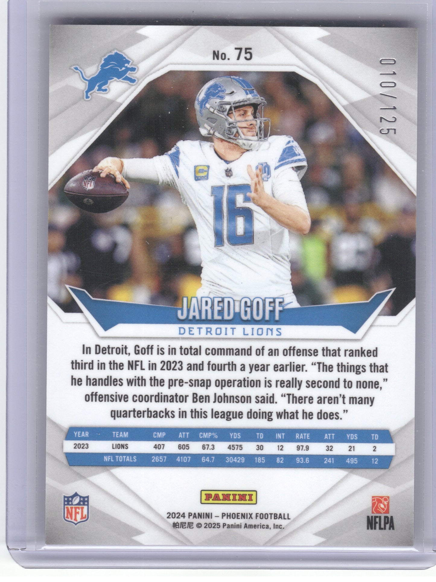 2024 Panini Phoenix #19 Bryce Young Bronze Fade #/125 Carolina Panthers SN