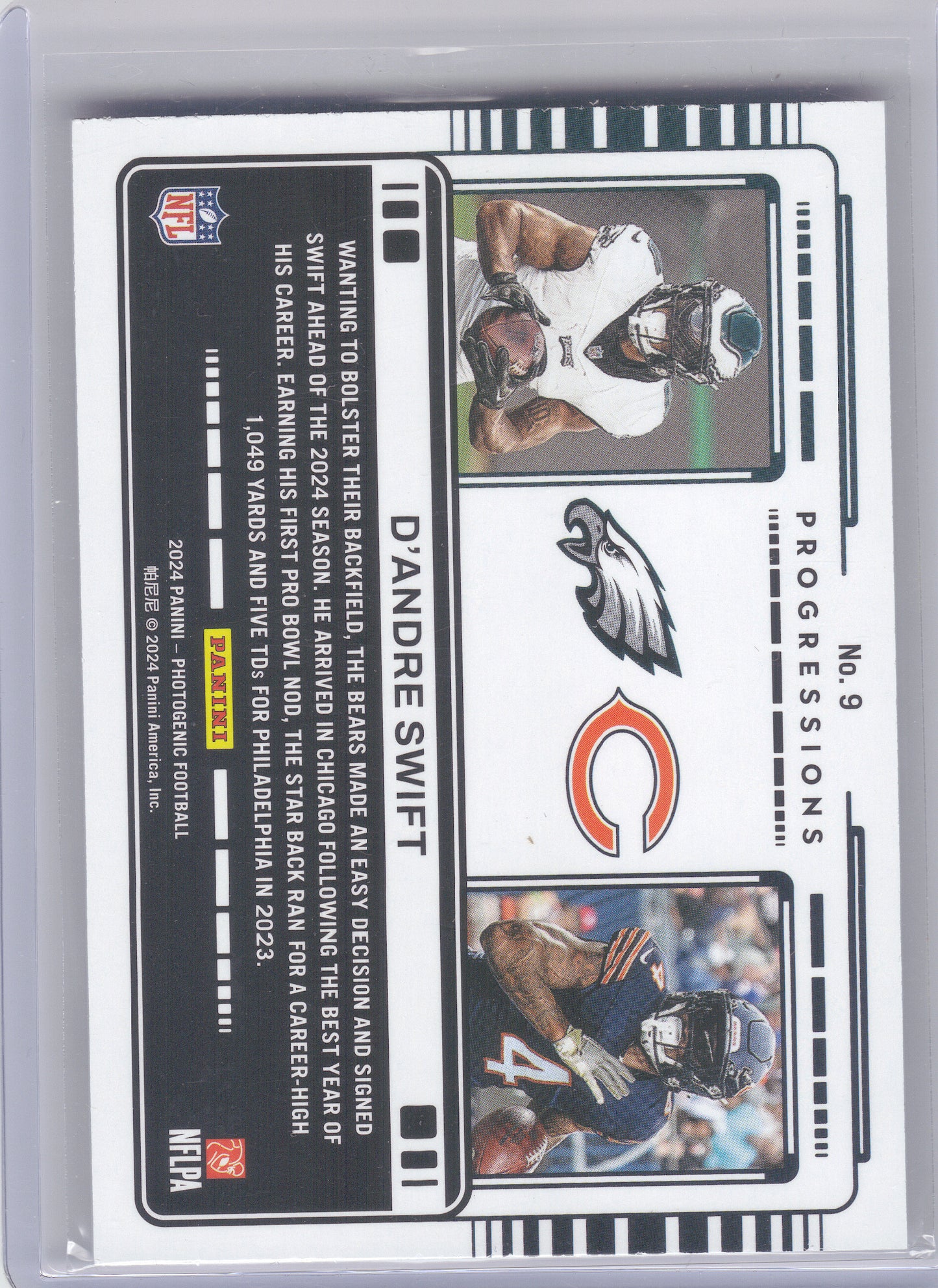 2024 Panini Photogenic #9 D'Andre Swift Progressions