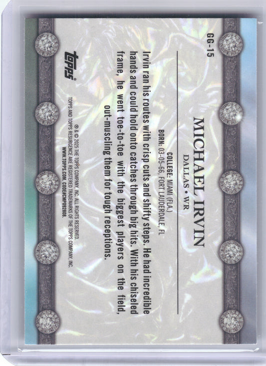 2024 Topps Resurgence #GG-15 Michael Irvin Glimmer and Gleam Dallas Cowboys
