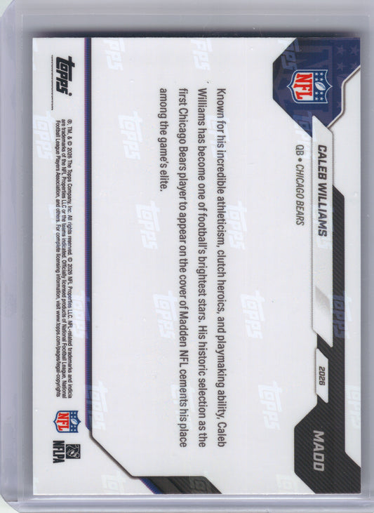 2026 Topps Now #MADD Caleb Williams Madden Cover Chicago Bears