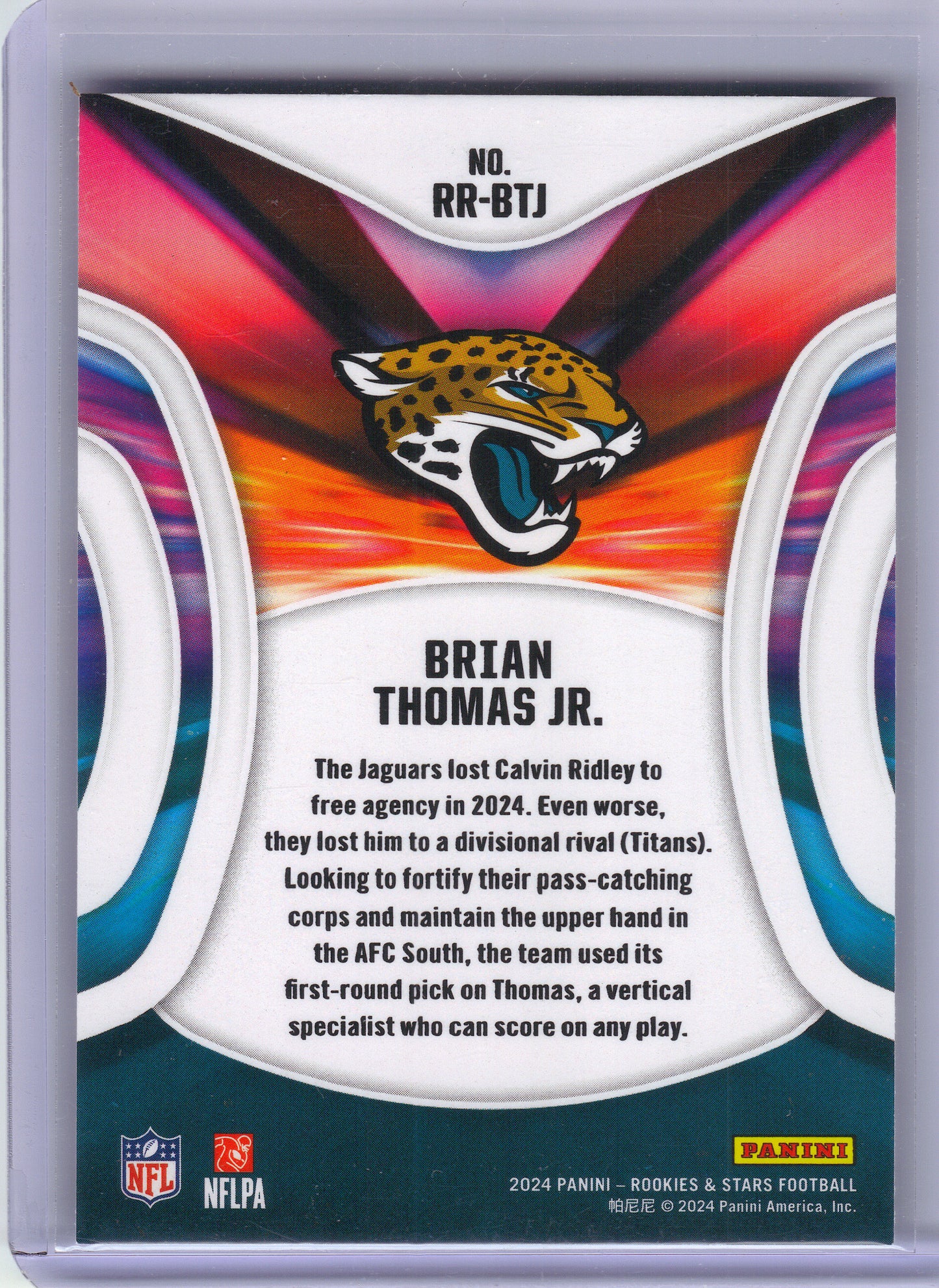 2024 Panini Rookies & Stars #RR-BTJ Brian Thomas Jr. Rookie Rush Jacksonville Jaguars