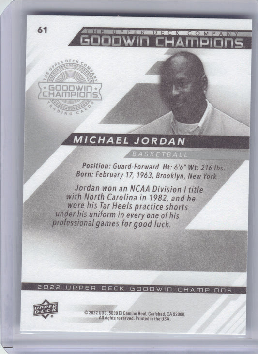 2022 Upper Deck Goodwin Champions #61 Michael Jordan