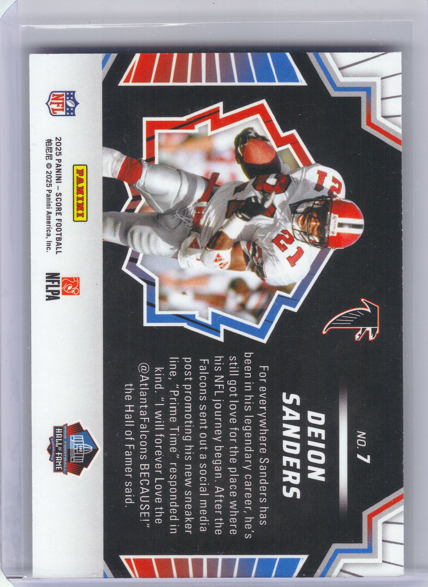 2025 Score #7 Deion Sanders Men of Canton Atlanta Falcons