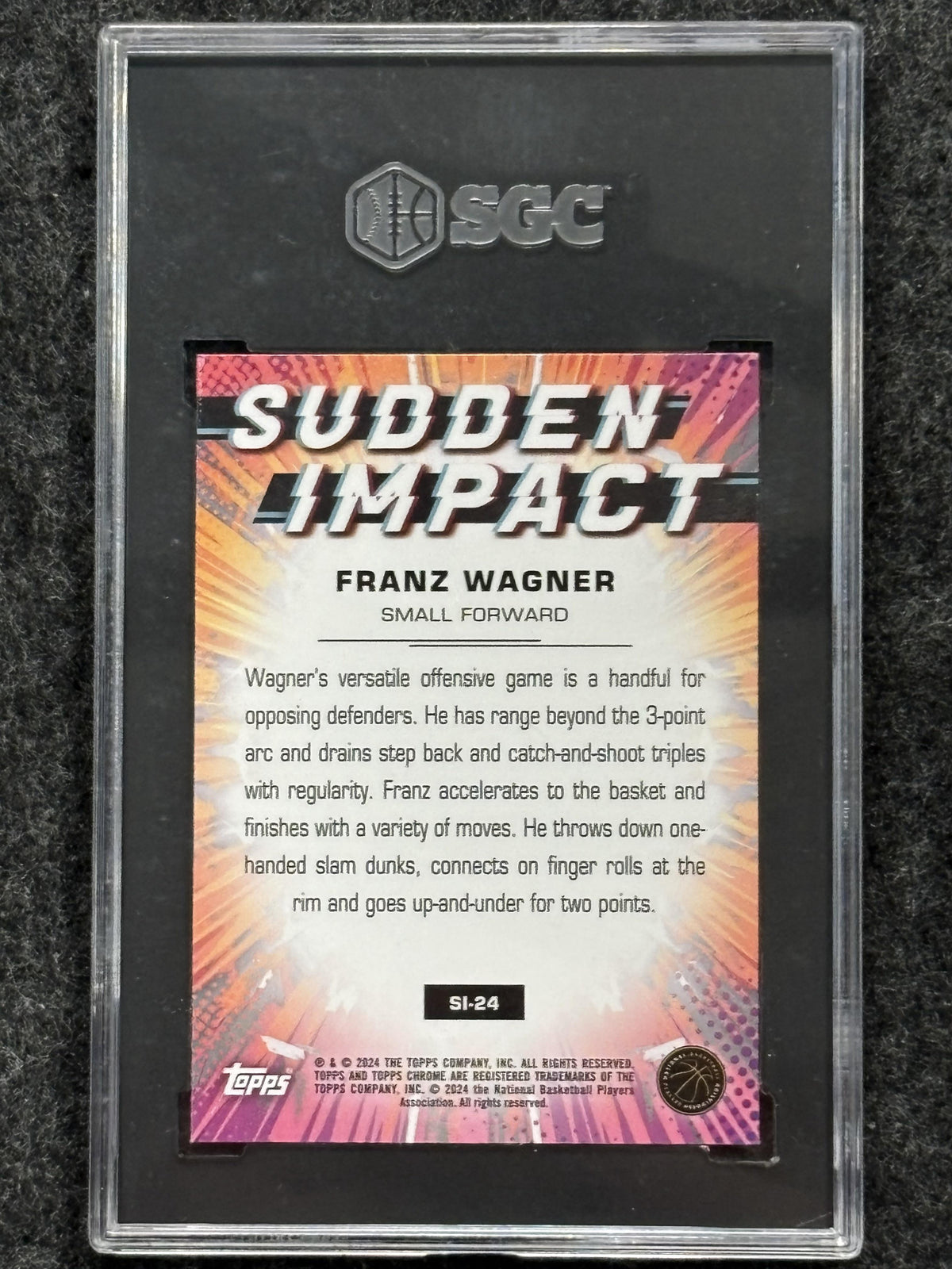 2023-24 Topps Chrome #SI-24 Franz Wagner Sudden Impact SGC 10 Orlando Magic