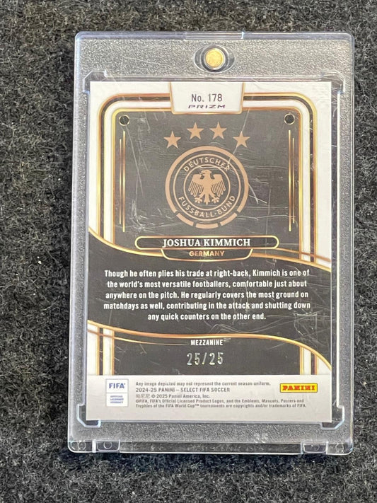 2024-25 Panini Select FIFA #178 Joshua Kimmich Tie-Dye #/25 Germany SN
