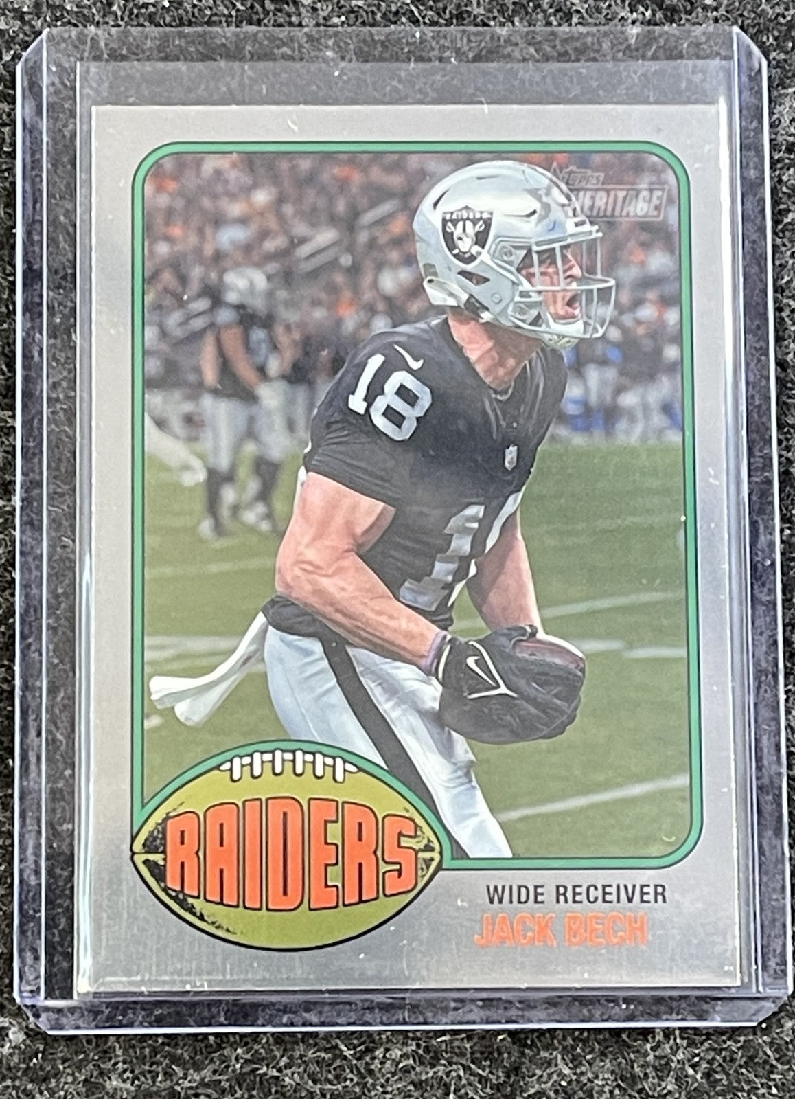 2026 Topps Heritage #147 Jack Bech Chrome Las Vegas Raiders