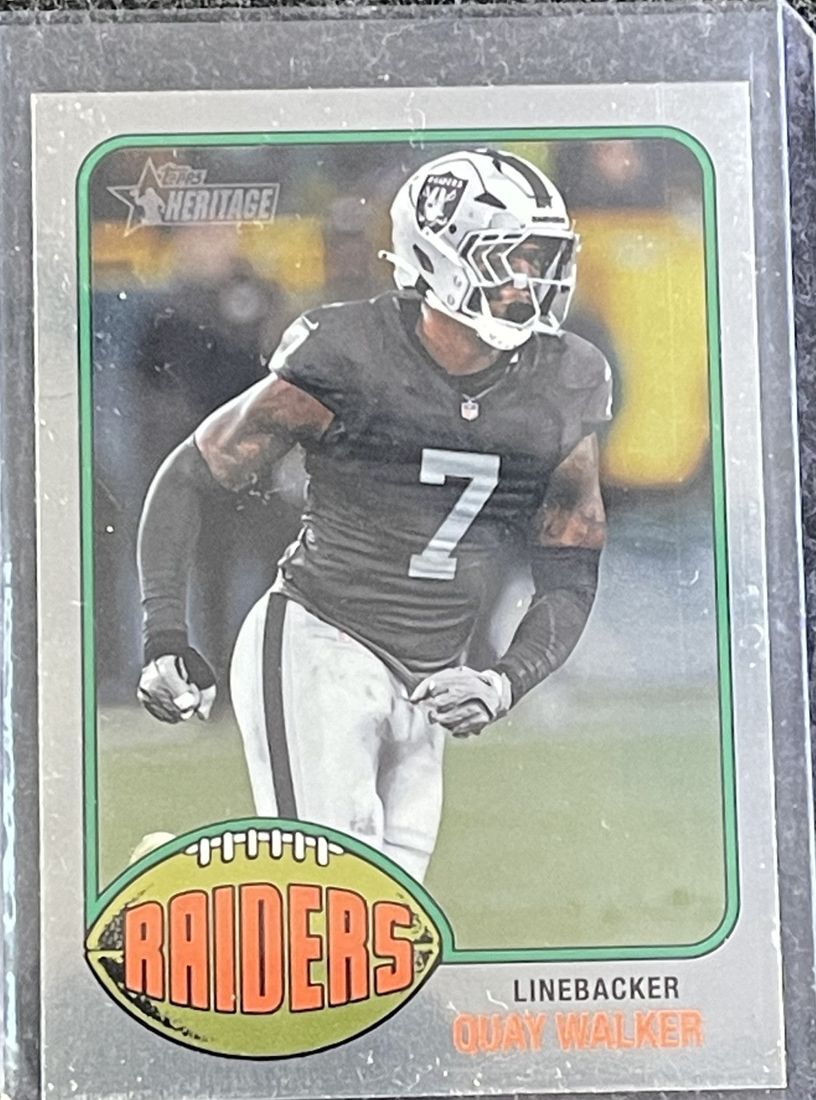 2026 Topps Heritage #299 Quay Walker Chrome Las Vegas Raiders