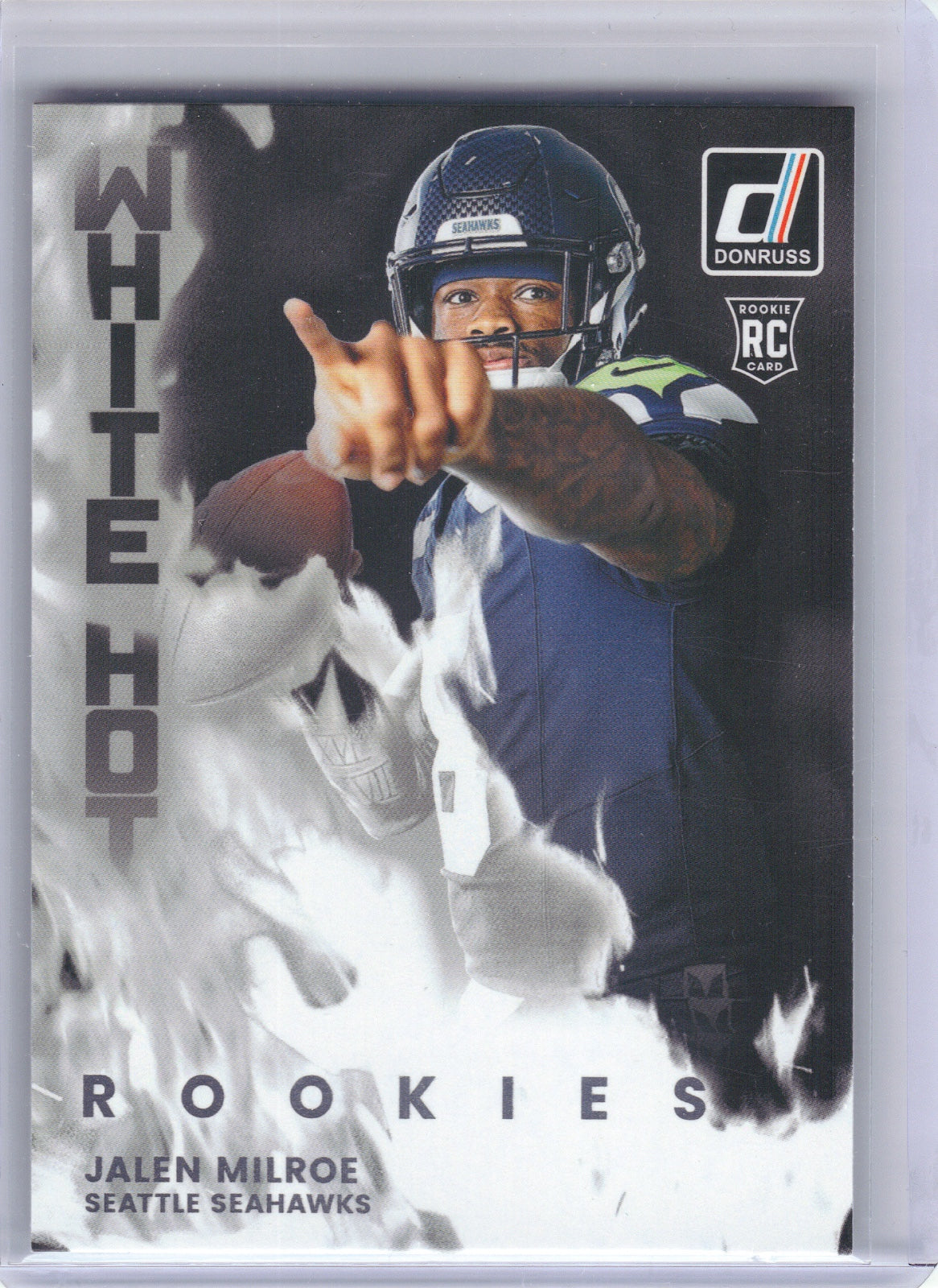 Jalen Milroe Seattle Seahawks 2025 Donruss - White Hot Rookies #WHR-JLM