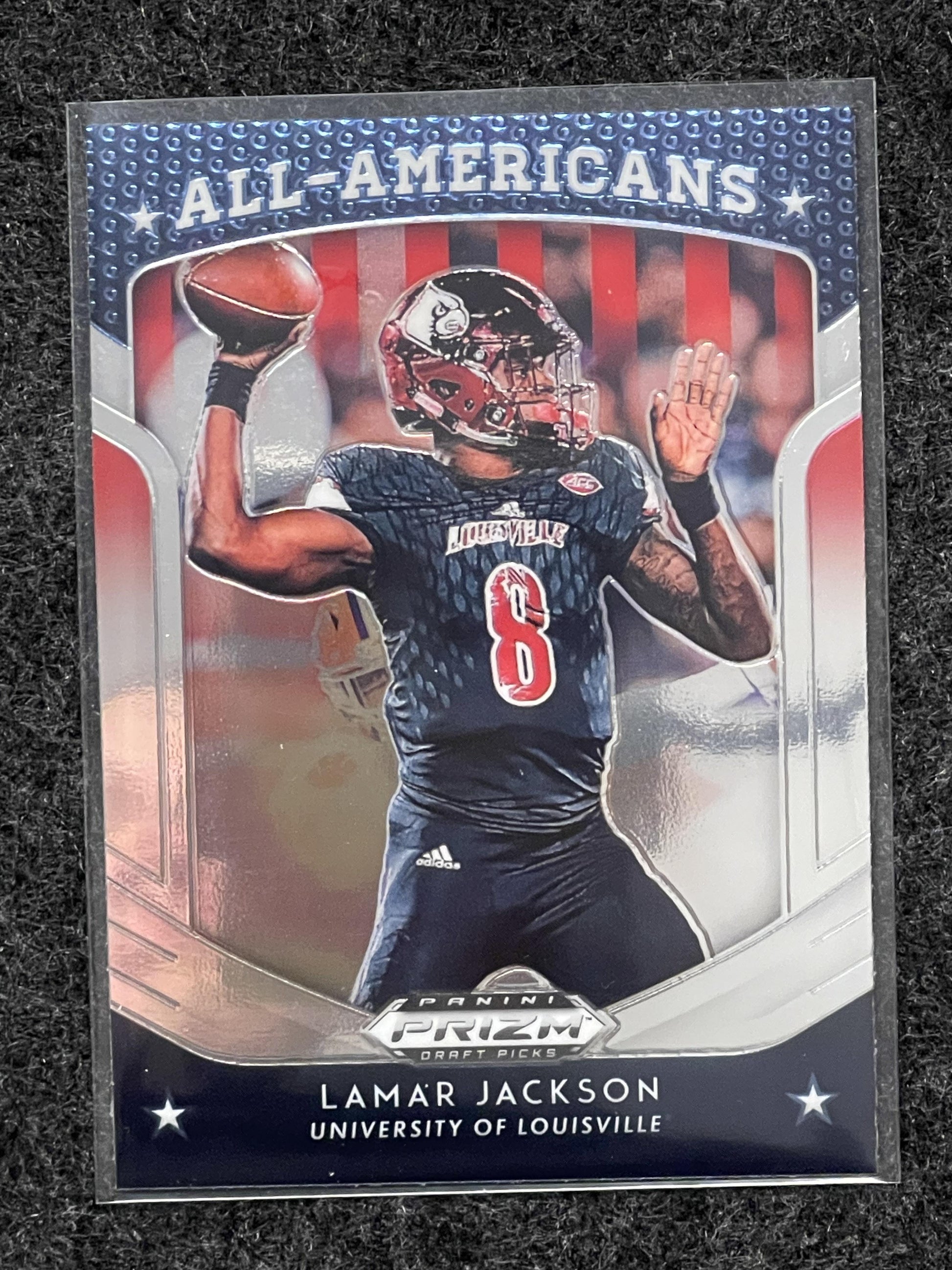 2019 Panini Prizm Draft Picks #59 Lamar Jackson Louisville Cardinals