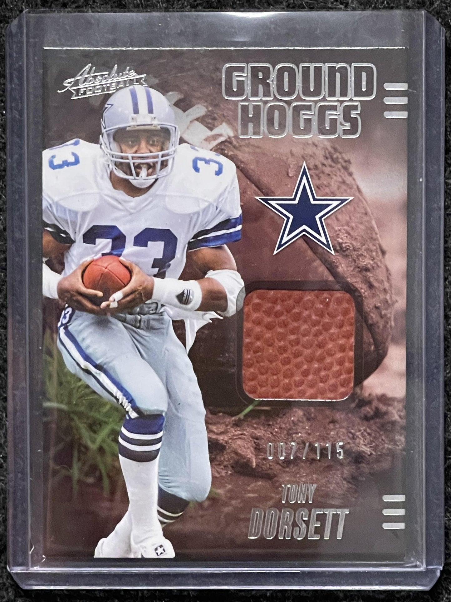 2025 Panini Absolute #GHM-TDO Tony Dorsett Ground Hoggs #/115 Dallas Cowboys