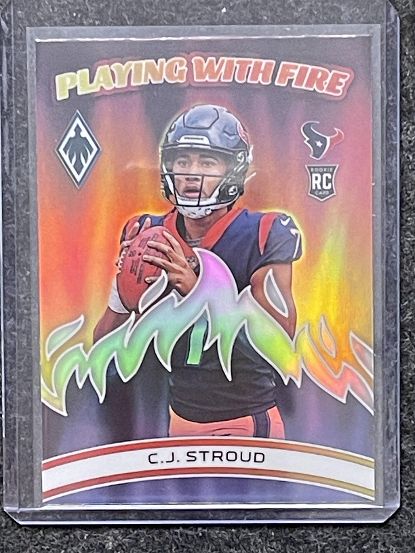 2023 Panini Phoenix #PWF-2 C.J. Stroud Playing With Fire Houston Texans