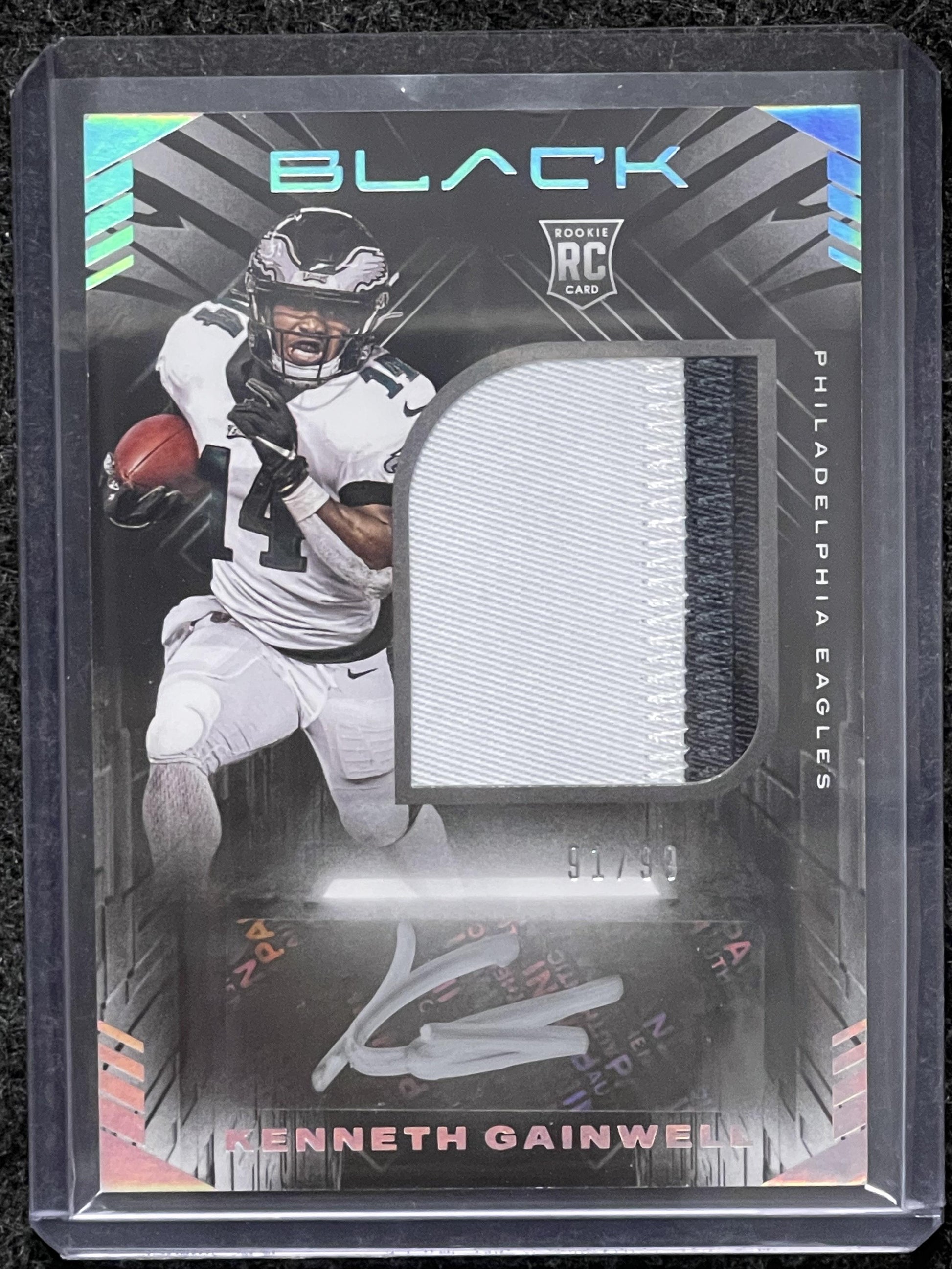 2021 Panini Black #217 Kenneth Gainwell Silver #/99 Philadelphia Eagles