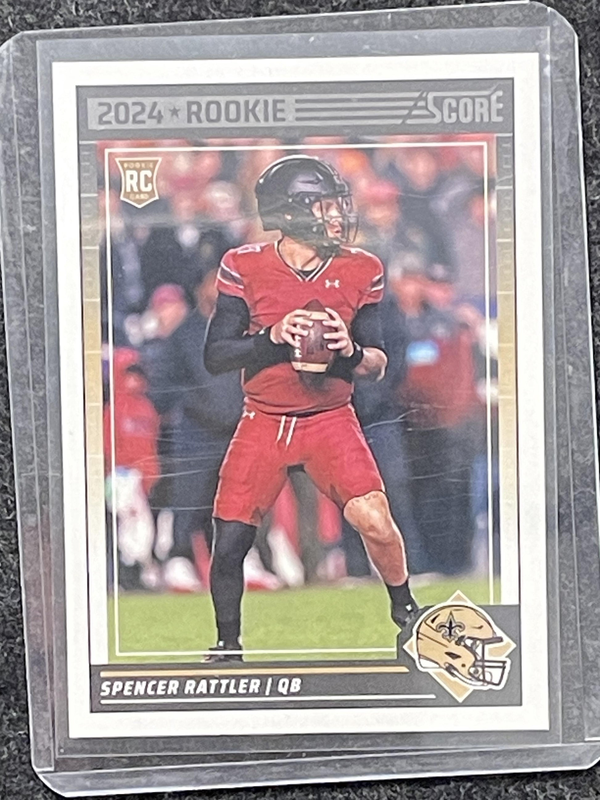 2024 Score #345 Spencer Rattler New Orleans Saints RC