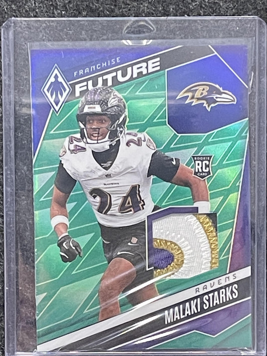 2025 Panini Phoenix #FFM-MSS Malaki Starks Franchise Future Material Prizm #/99
