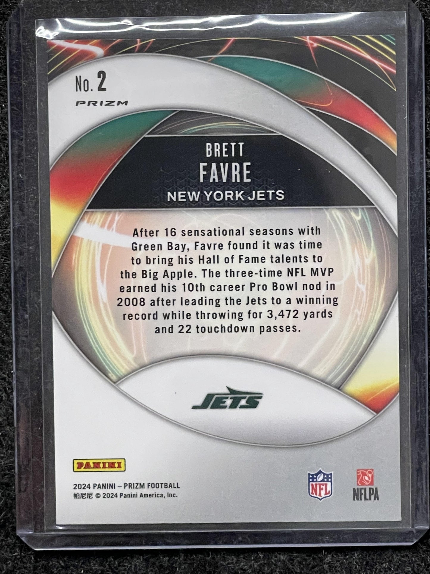 2024 Panini Prizm #2 Brett Favre Portals Green Ice Prizm