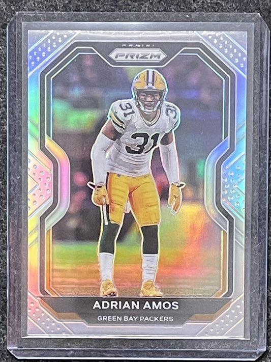 2020 Panini Prizm #212 Adrian Amos Prizm Silver Green Bay Packers