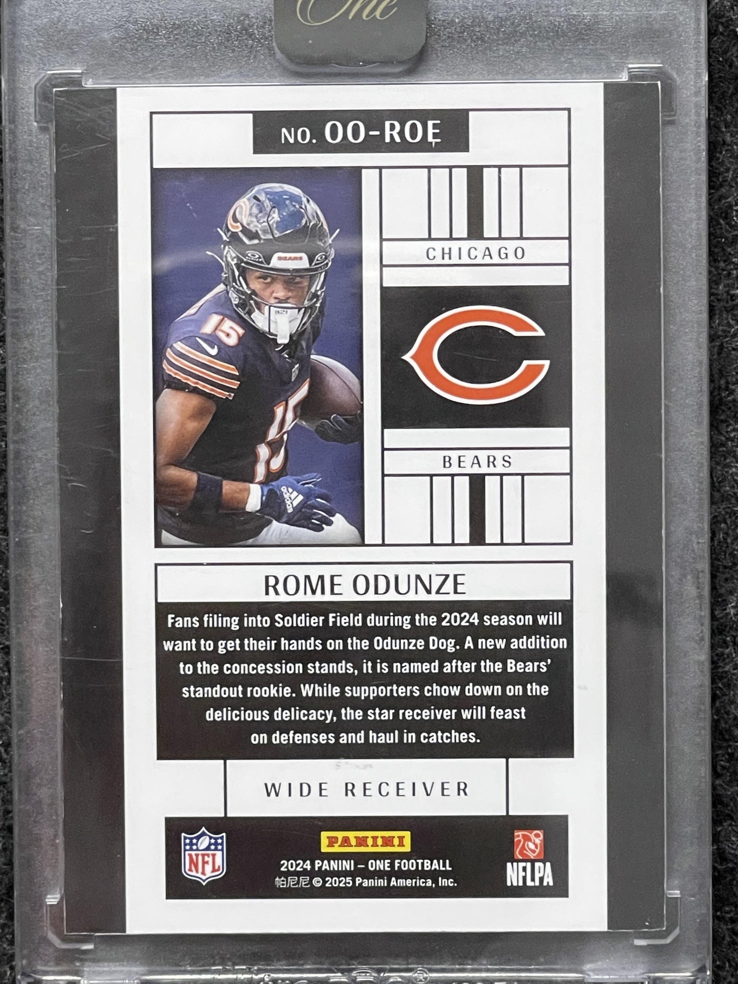 2024 Panini One #OO-ROE Rome Odunze One Originals Chicago Bears