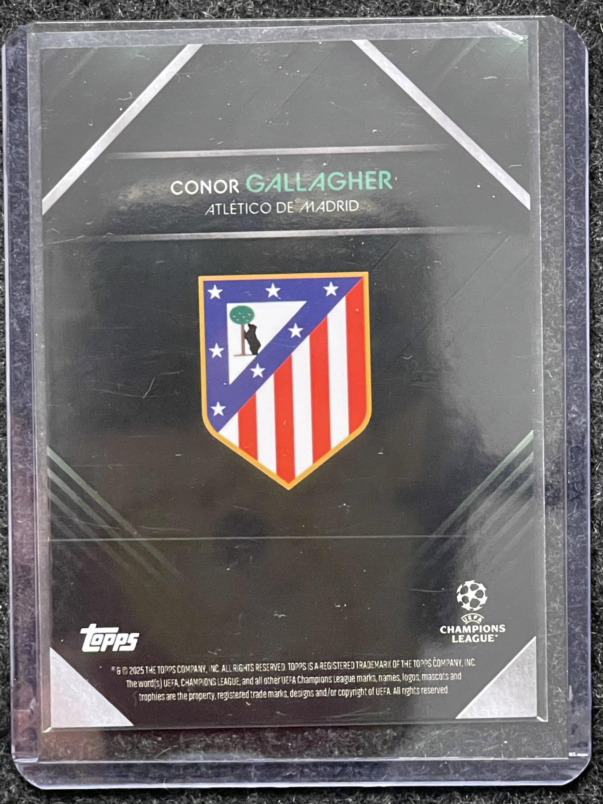 2024-25 Topps Knockout UCC #NNO Conor Gallagher Green #/99 Atletico Madrid
