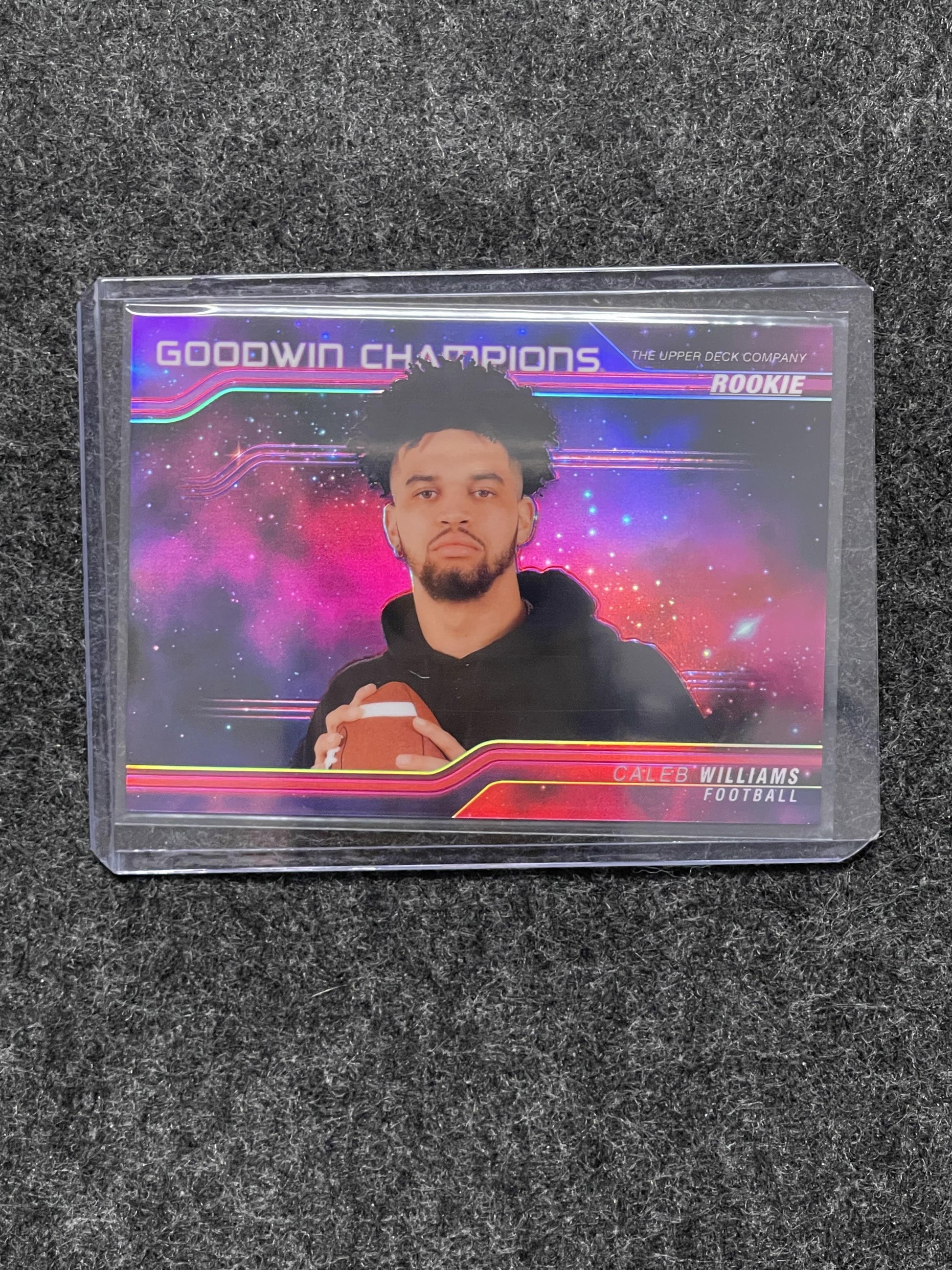 2023 Upper Deck Goodwin Champions #P62 Caleb Williams Platinum Cosmic #/199