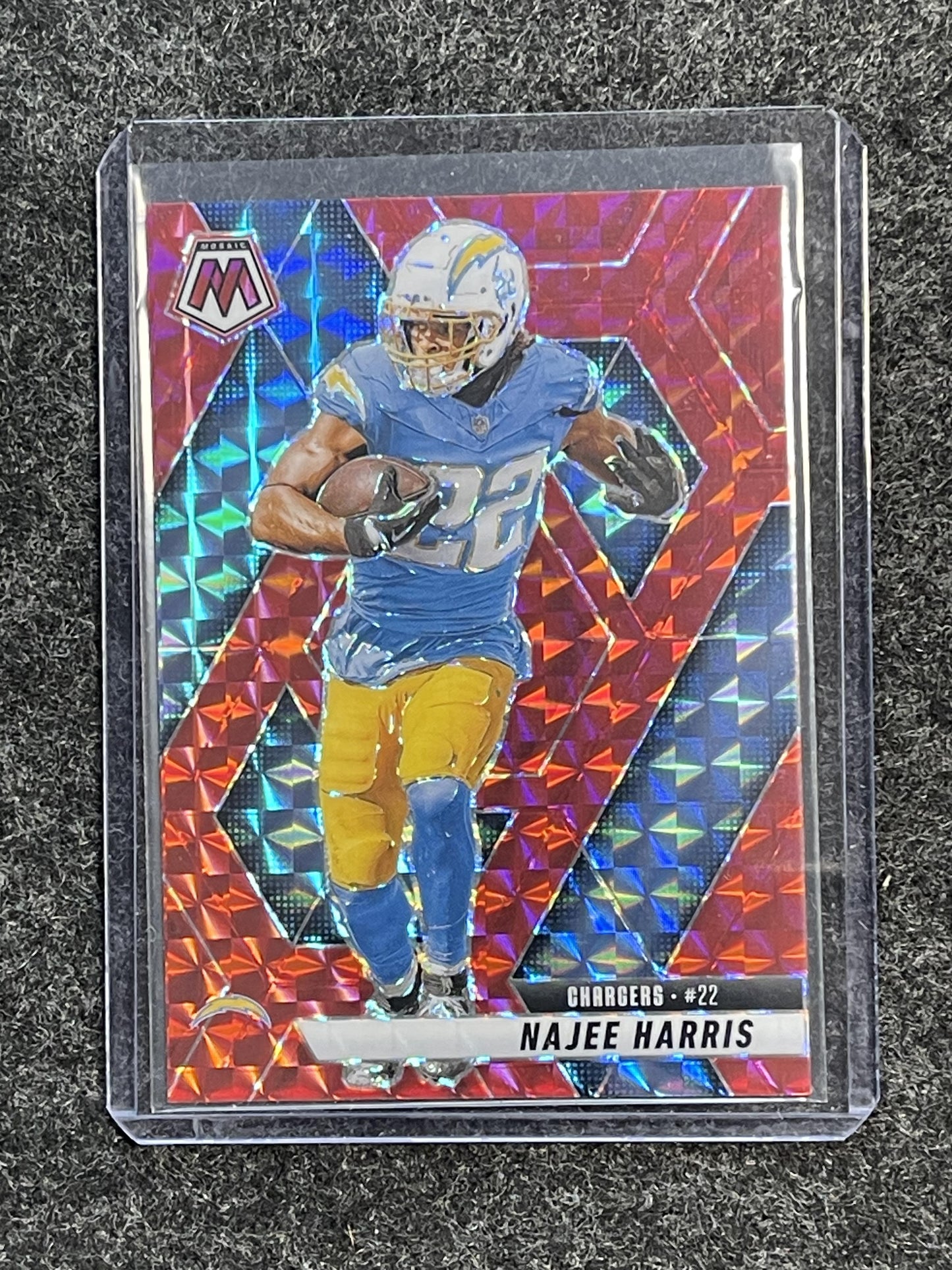2025 Panini Mosaic #244 Najee Harris Mosaic Red Los Angeles Chargers