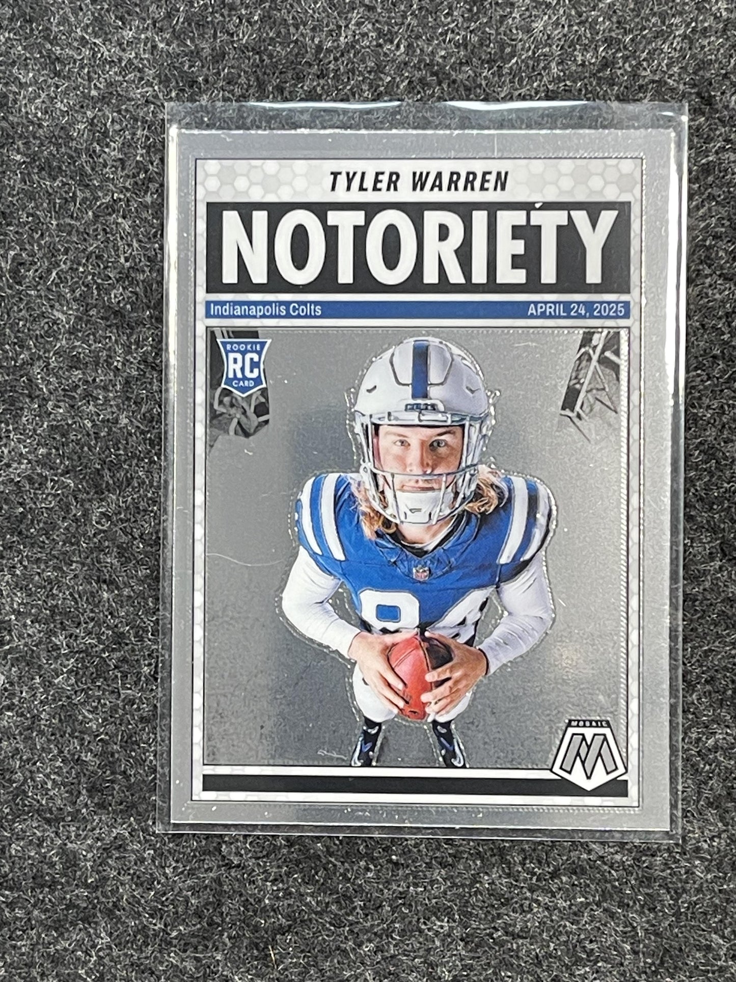 2025 Panini Mosaic #25 Tyler Warren Notoriety Indianapolis Colts