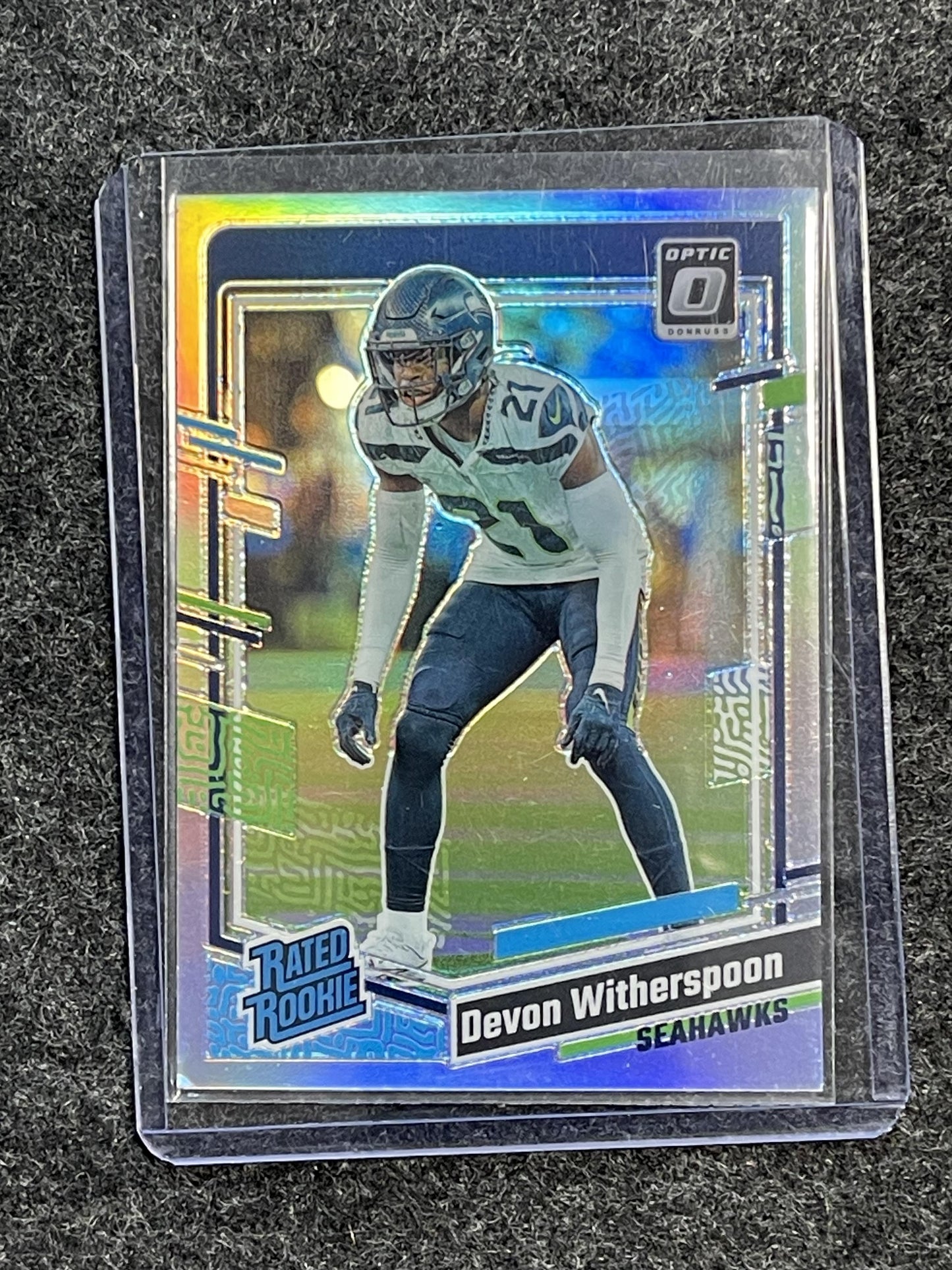 2023 Donruss Optic #292 Devon Witherspoon Holo Seattle Seahawks RC