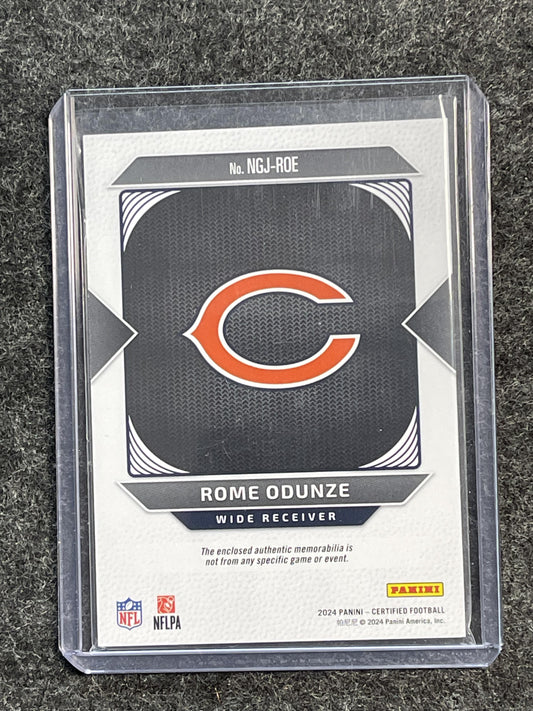 2024 Panini Certified #NGJ-ROE Rome Odunze New Gen Jerseys Mirror #/399 Bears