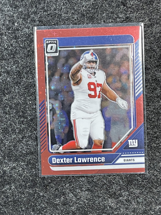2024 Donruss Optic #151 Dexter Lawrence Stars Red New York Giants