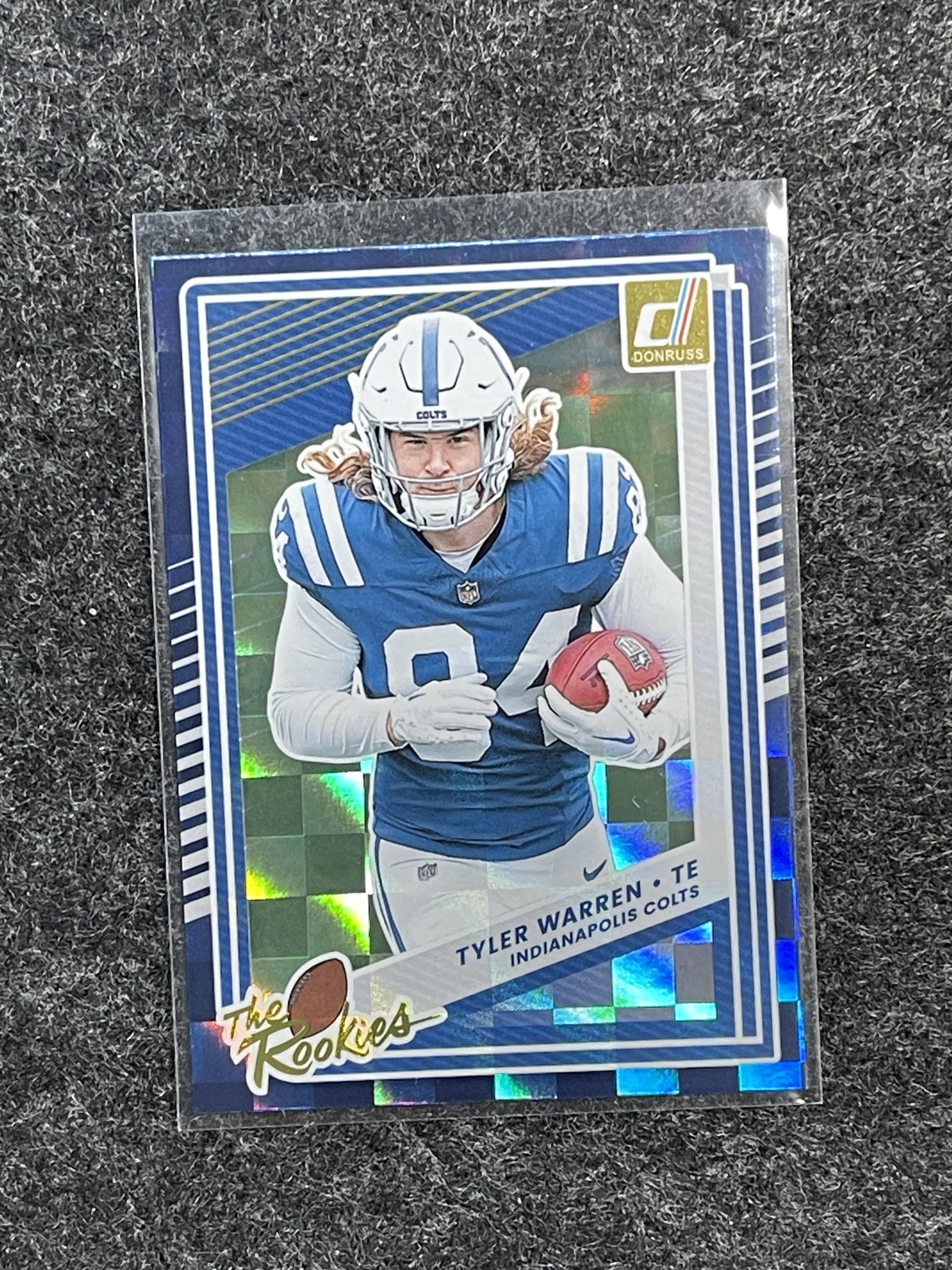 2025 Donruss #9 Tyler Warren The Rookies Indianapolis Colts
