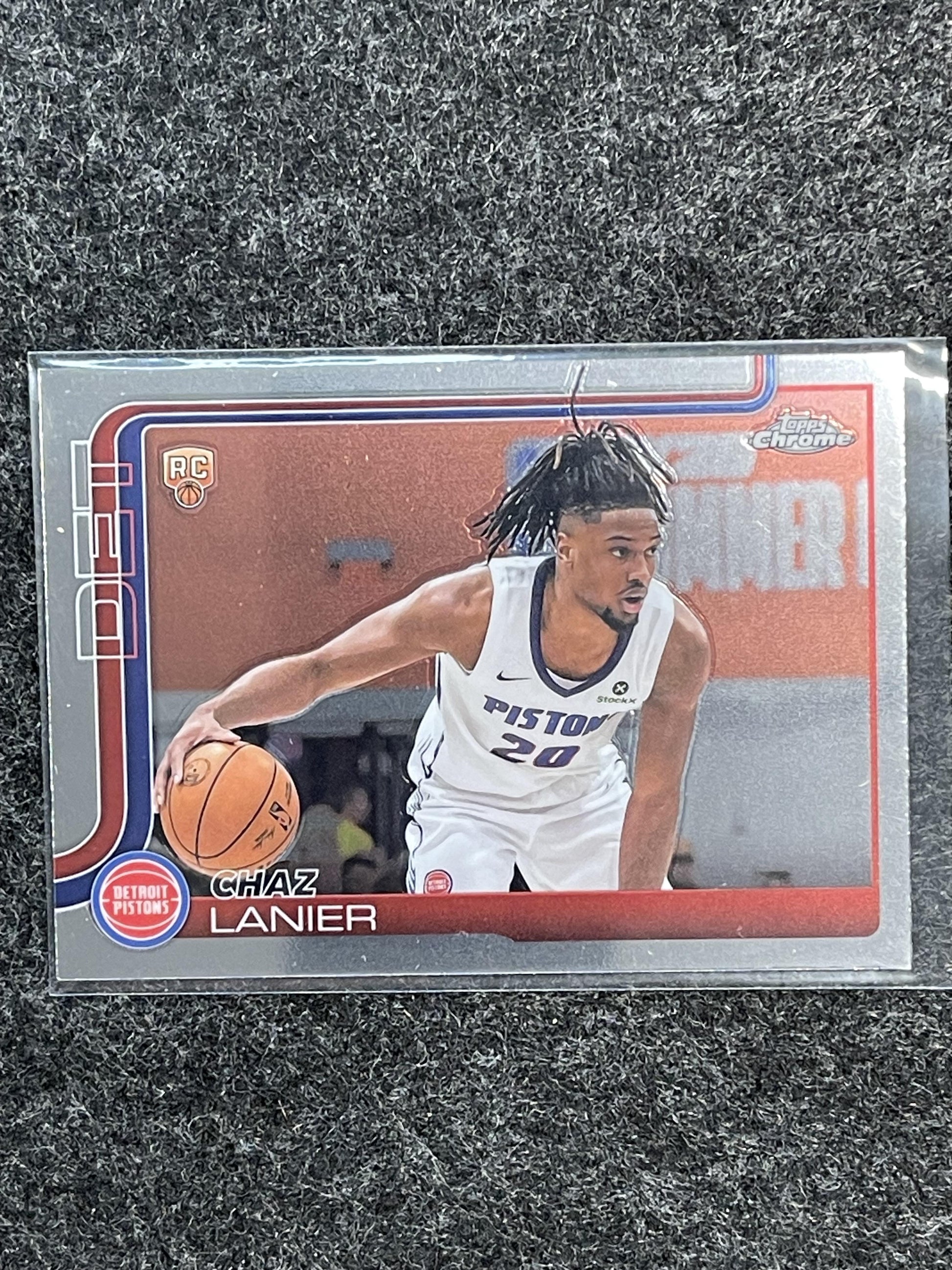 2025-26 Topps Chrome #288 Chaz Lanier Detroit Pistons RC