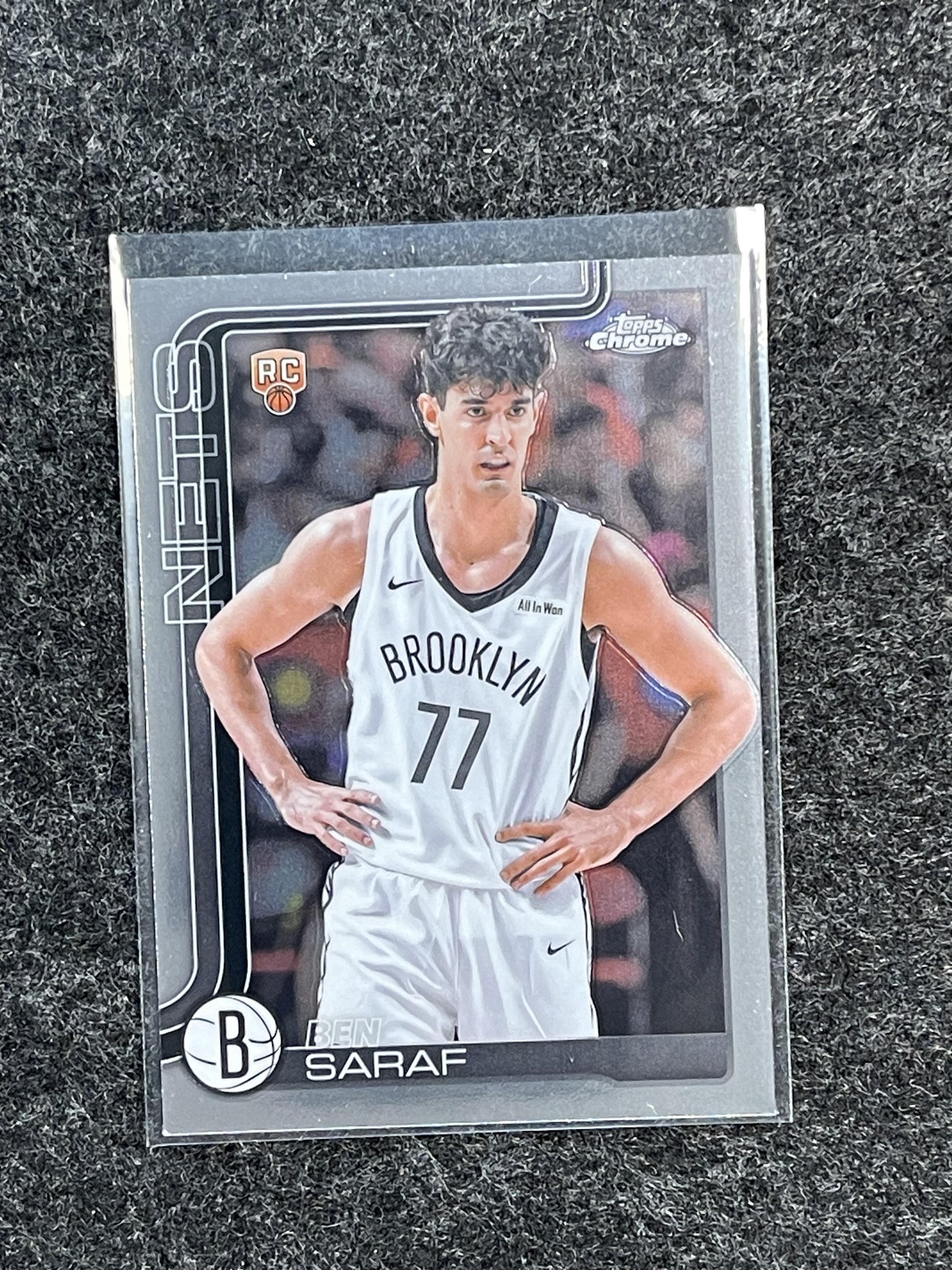 2025-26 Topps Chrome #276 Ben Saraf Brooklyn Nets RC