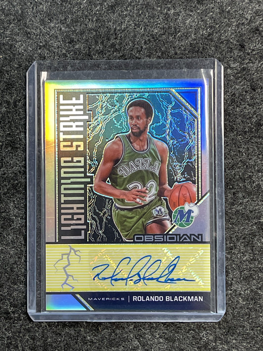 2019 Panini Obsidian #LS-RBL Rolando Blackman Lightning Strike Signatures #/10