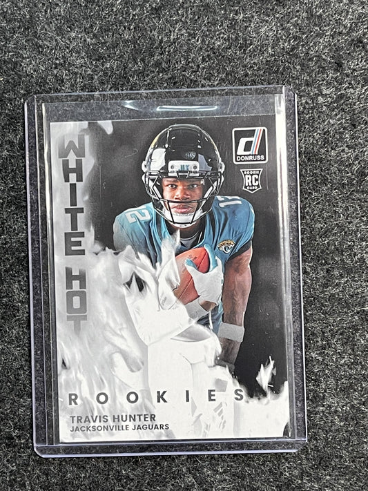 2025 Donruss #WHR-TVH Travis Hunter White Hot Rookies Jacksonville Jaguars