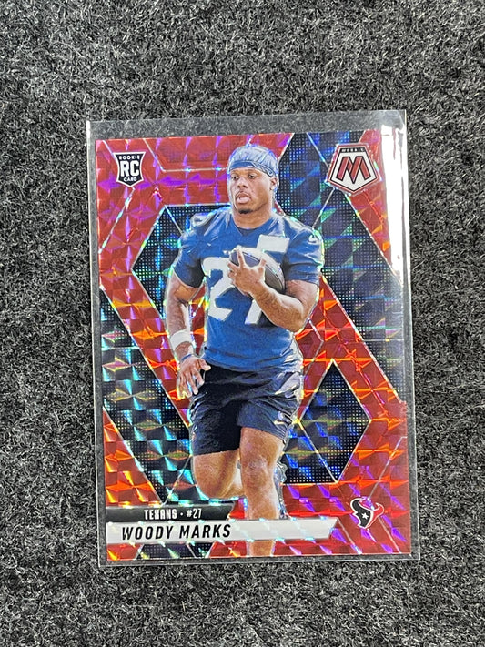 2025 Panini Mosaic #395 Woody Marks Mosaic Red Houston Texans RC